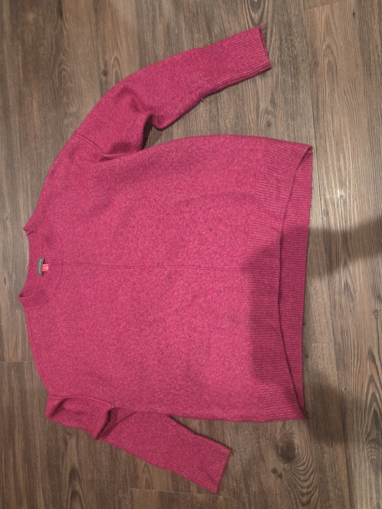 Vince Camuto Tops - Vince Camuto Bright Fuchsia Crewneck Sweater